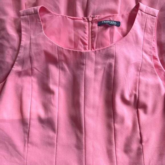 Chadwicks Coral Sleeveless Midi Dress - Picture 3 of 6